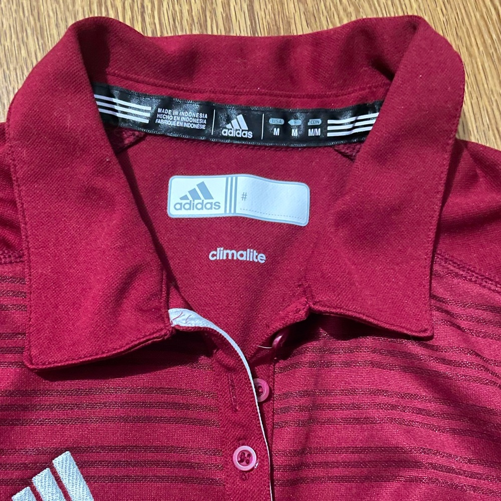 Adidas Red Medium Polo